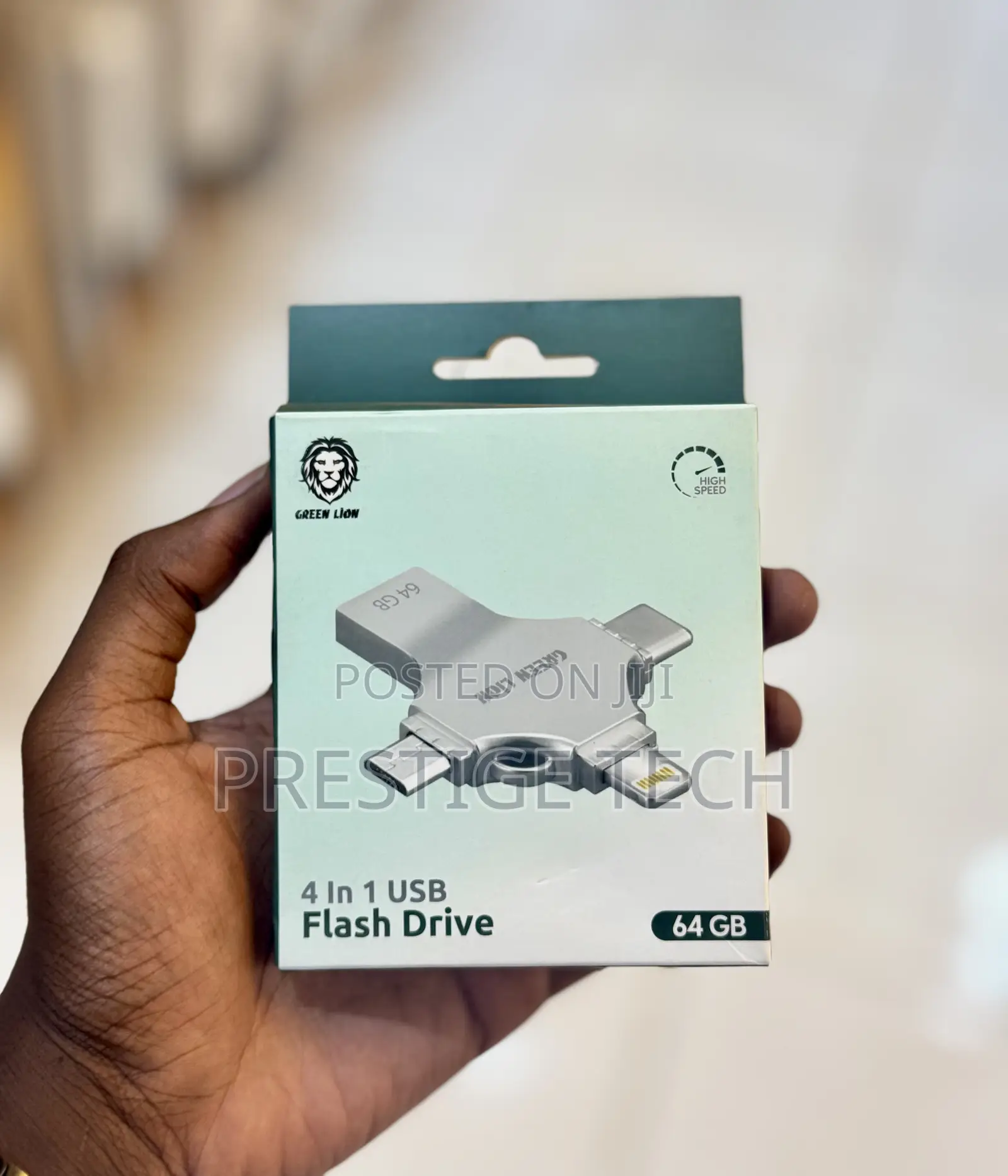 Green Lion 4in1 Flash Drive 64gb 4 In 1 (Usb C, Lightning)