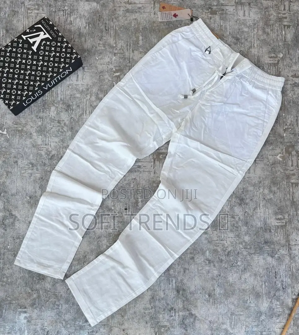 Gents Quality Linen Trousers