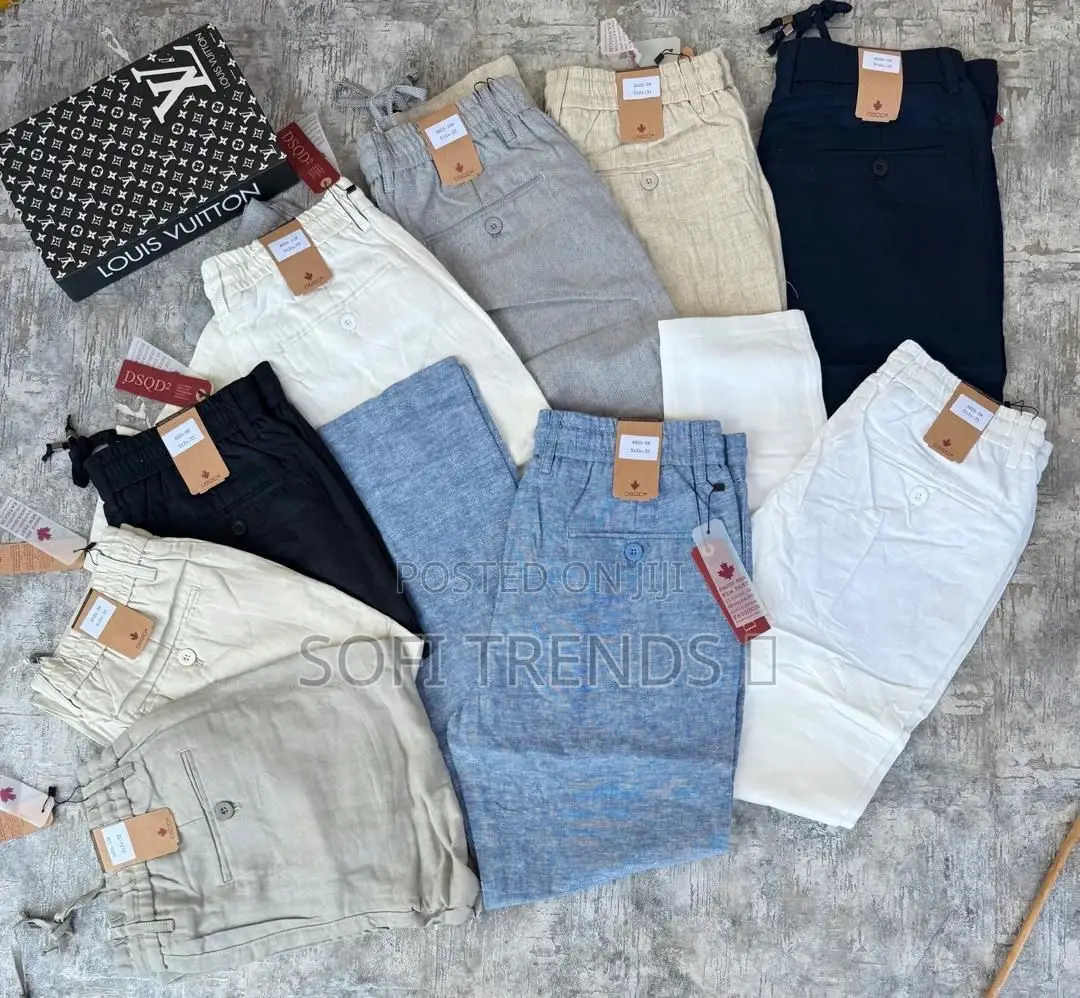 Gents Quality Linen Trousers