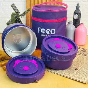 Stainless Steel Insulation Portable Lunch Box - Multicolor