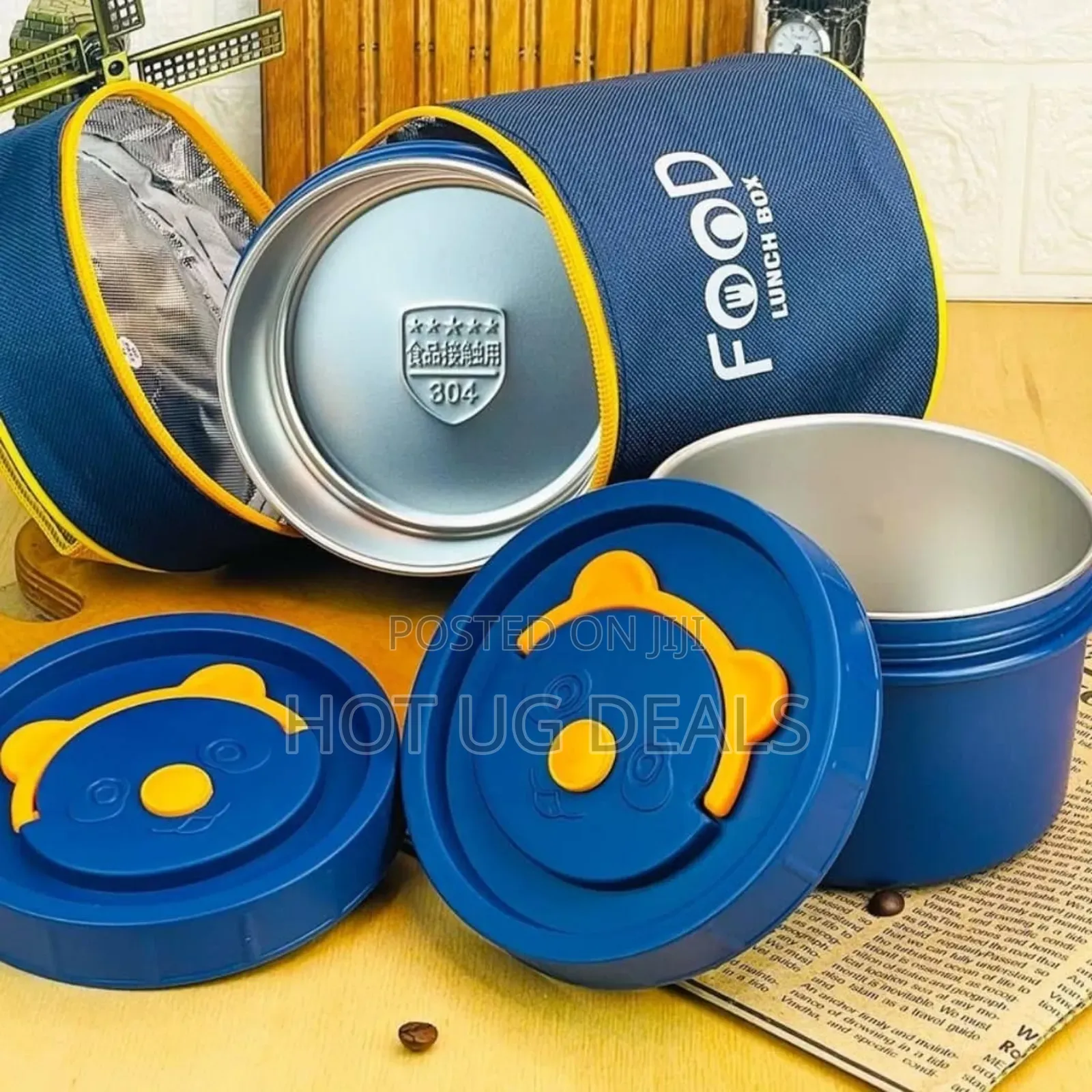 Stainless Steel Insulation Portable Lunch Box - Multicolor