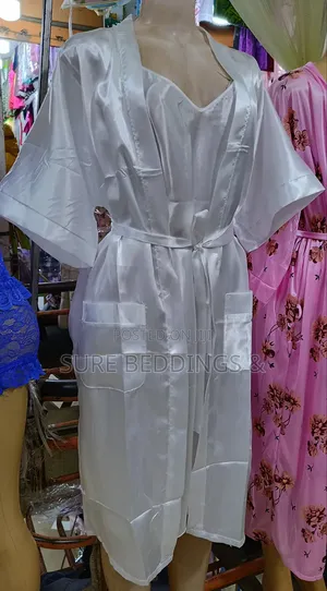 White Silk Night Wear