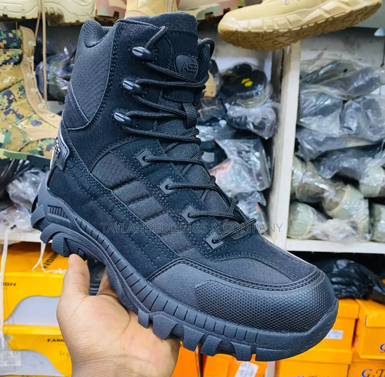Special Force Leather Desert Ankle Boot Army Mens Shoes Plus
