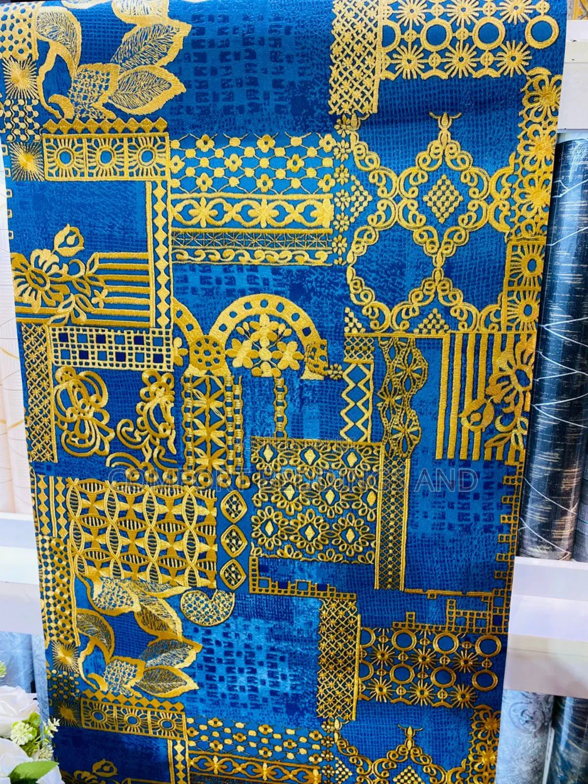 Graphic Wallpapers Blue and Gold