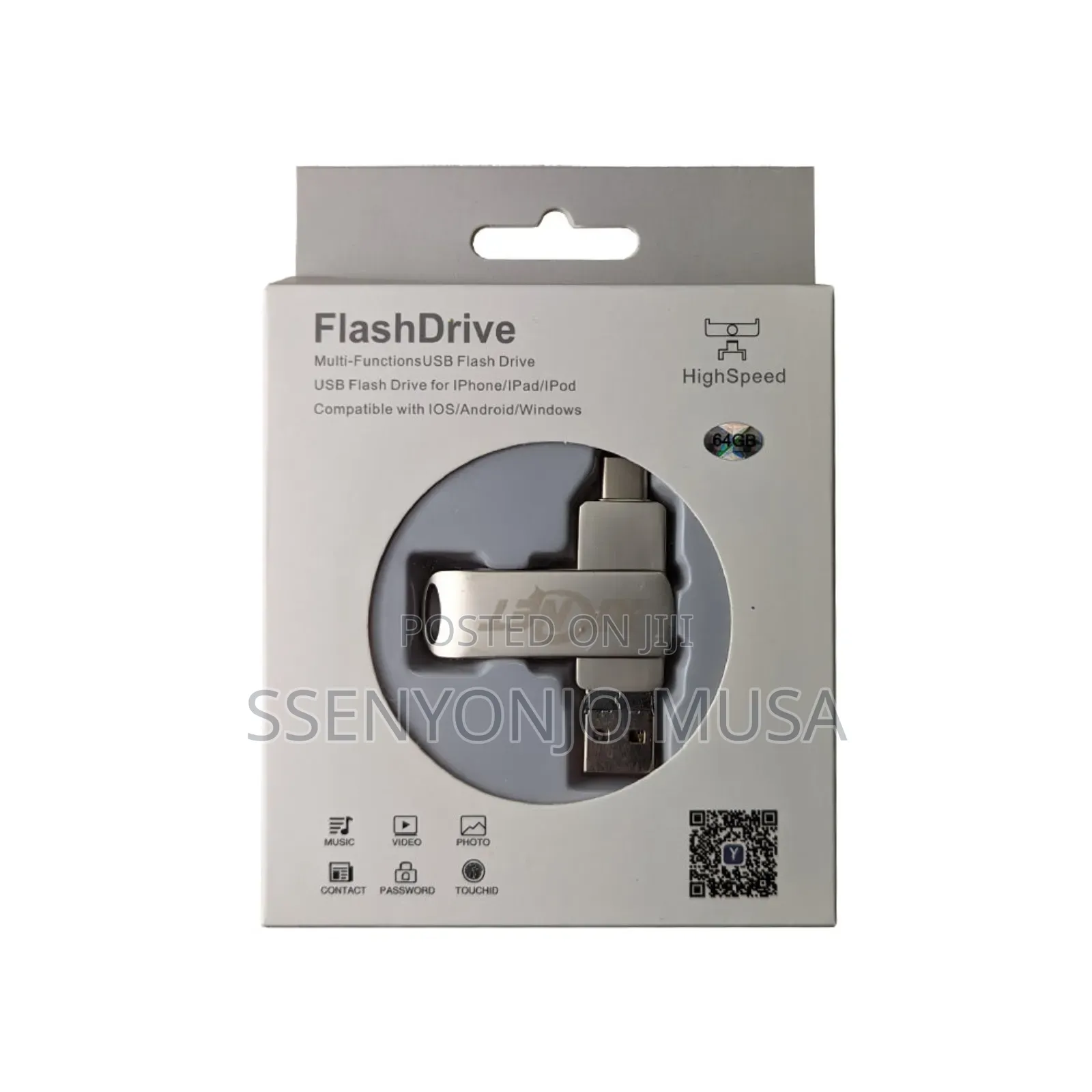 64gb 4in1 Usb Flash Drive - Type-C, Usb, Apple, Android,Pc