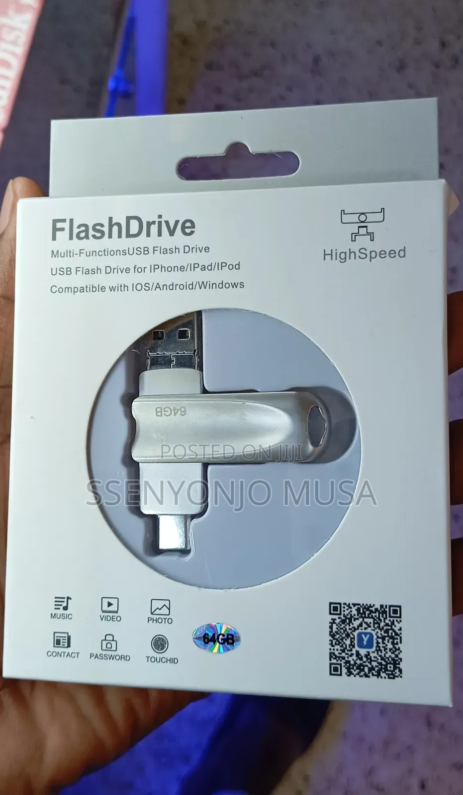 64gb 4in1 Usb Flash Drive - Type-C, Usb, Apple, Android,Pc