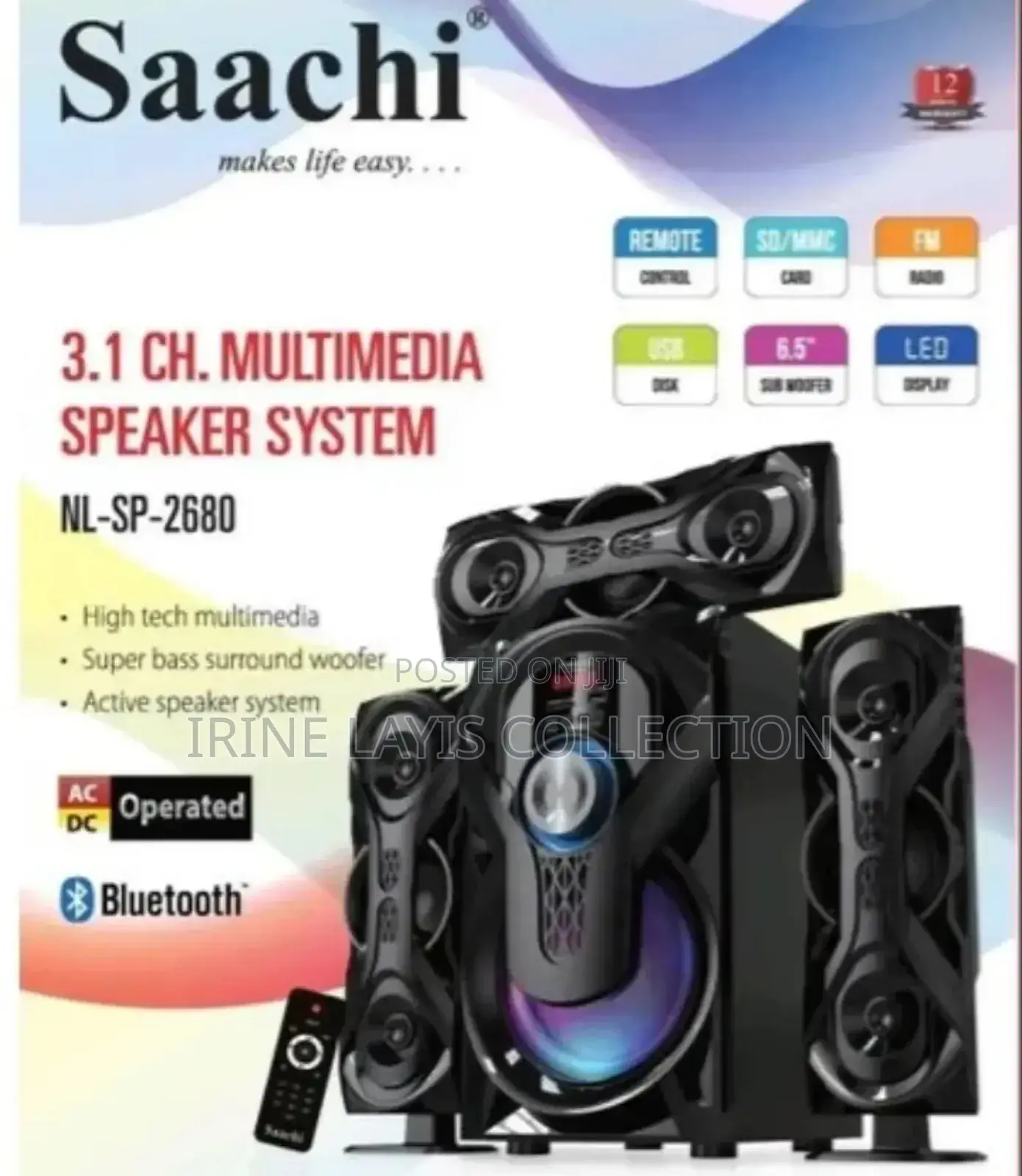 Saachi 3.1ch Multi Media Speaker System Speaker 2680