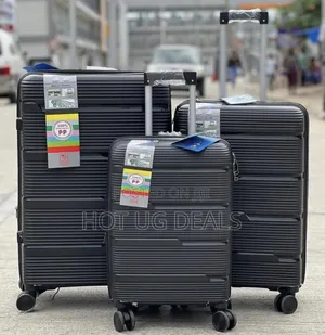 Set Of 3 In 1 Pure Rubber Unisex Waterproof Travel Suitcase