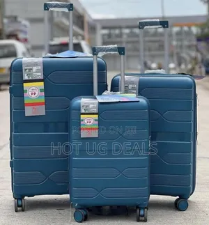 Set Of 3 In 1 Pure Rubber Unisex Waterproof Travel Suitcase