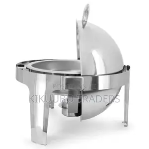 Round Dish Roll Top Food Buffet Warmer