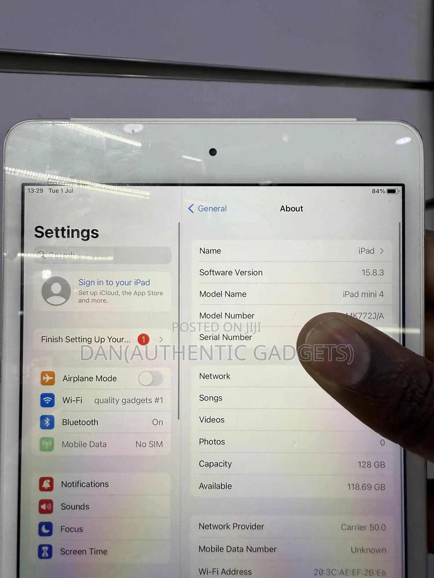 Apple iPad mini 4 128 GB Silver