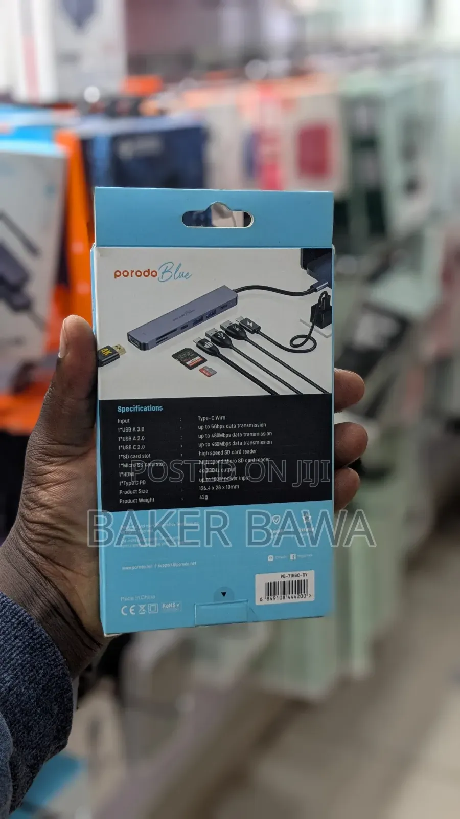 Porodo 7 Ports Usb C Hub