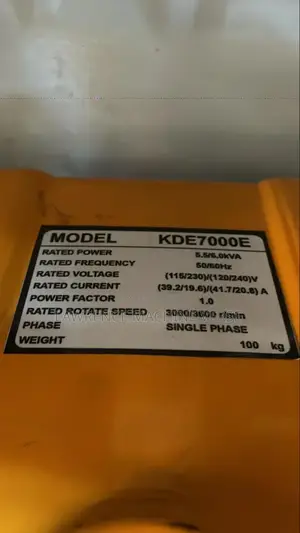 Diesel Generator 5.5kva Key to Start