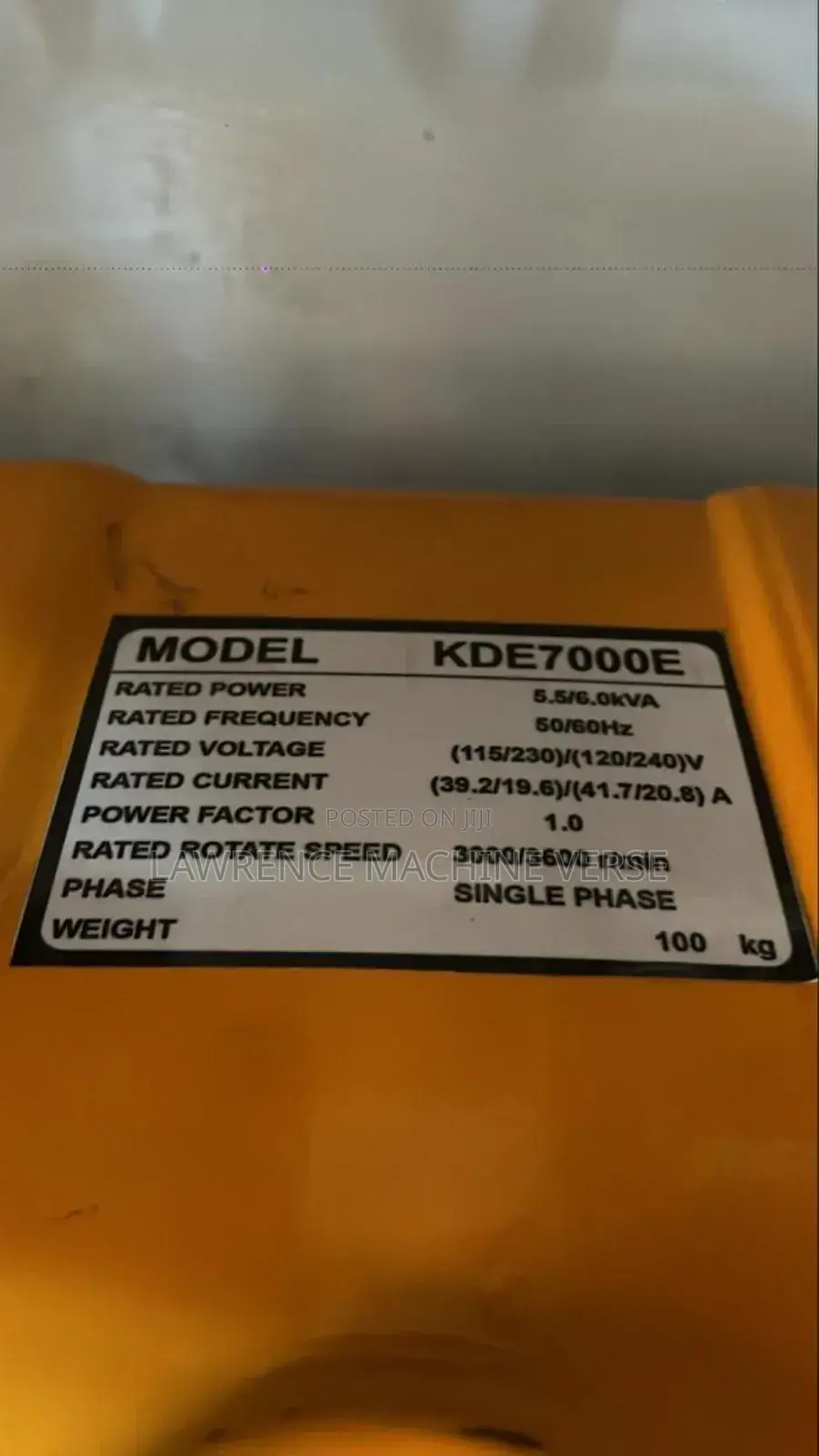 Diesel Generator 5.5kva Key to Start
