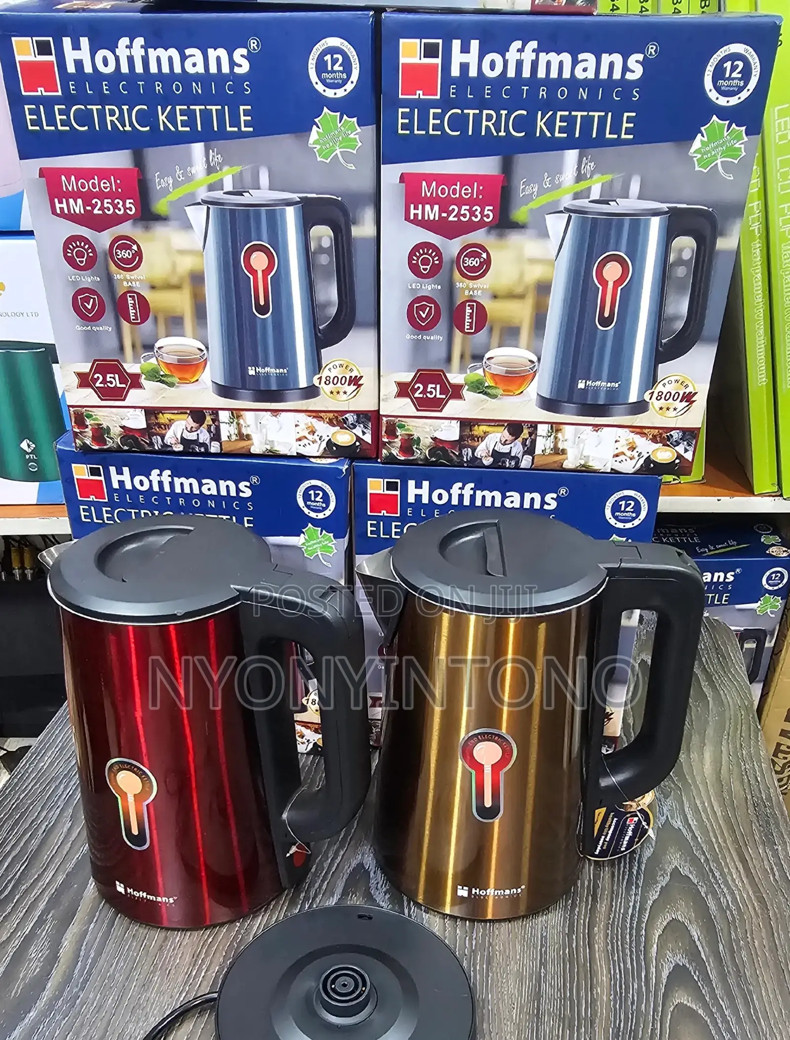 Hoffmans 2.5l Automatic Electric Cordless Kettle