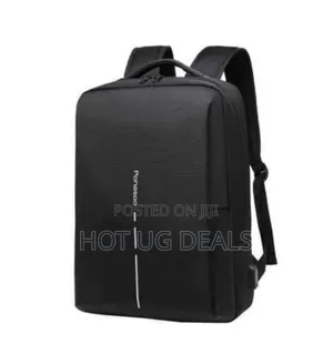 Men's Backpack Female Oxford Cloth Laptop Bag-black