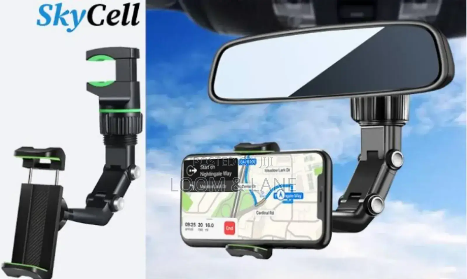 Phone Holder for Car, Rotatable and Retractable Phone Holder