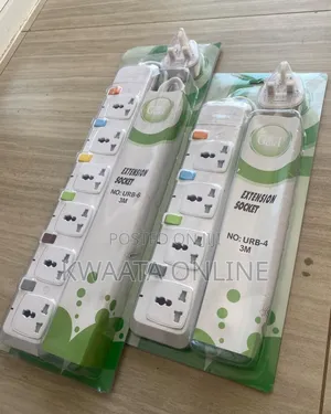G T 6 Outlets Extension Cable- Good Quality - 6 Sockets