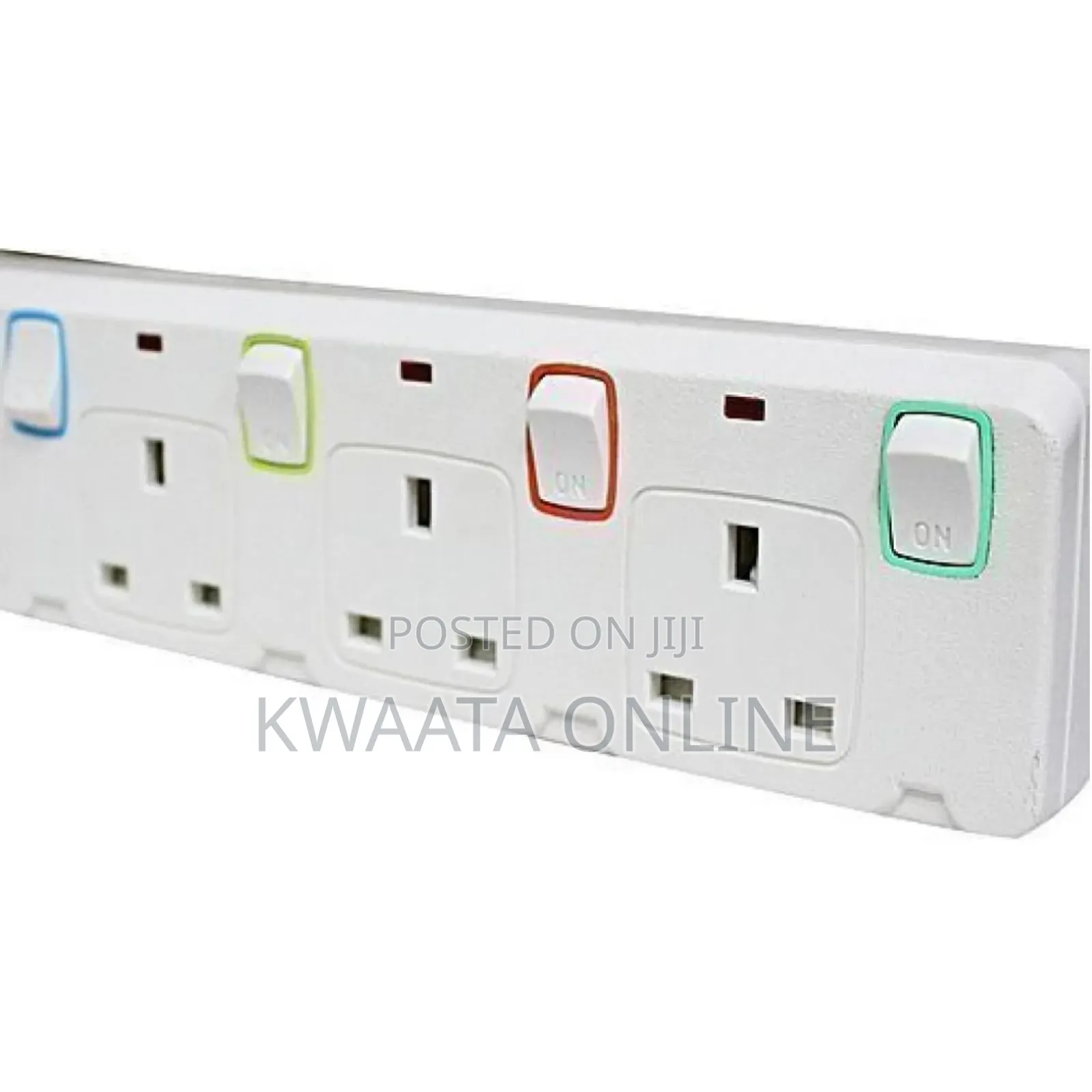 G T 6 Outlets Extension Cable- Good Quality - 6 Sockets