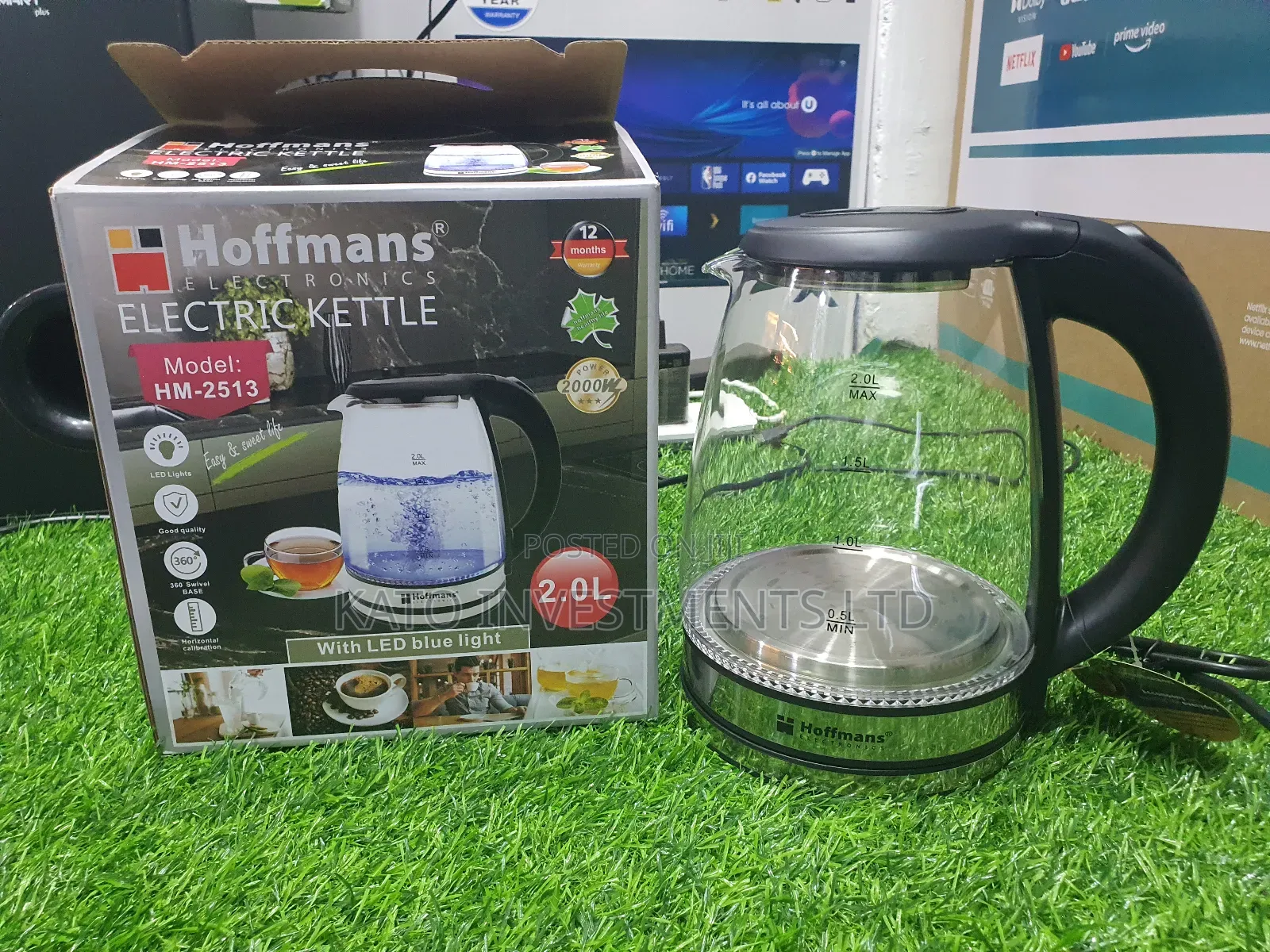 Hoffmans 2.0litrs Electric Kettle Paco