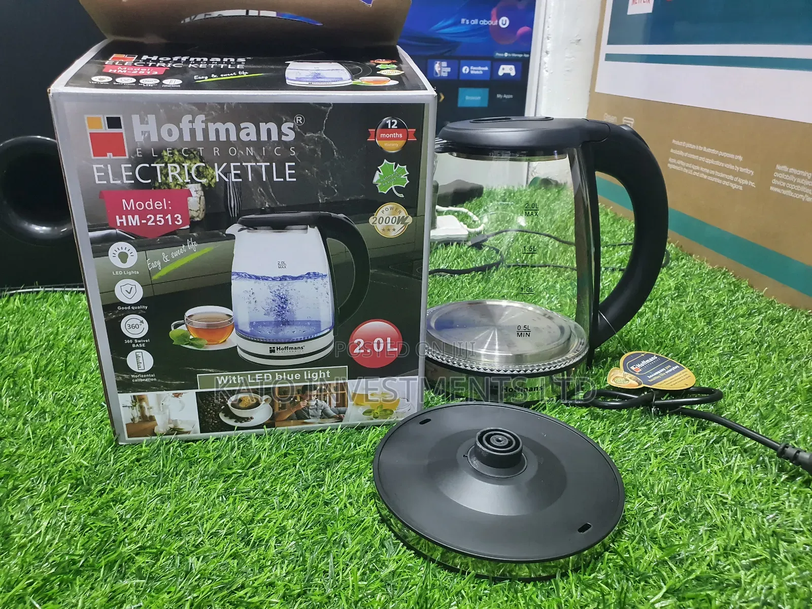 Hoffmans 2.0litrs Electric Kettle Paco