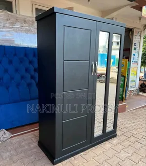 Black 4by6ft Wardrobe With 2 Doors