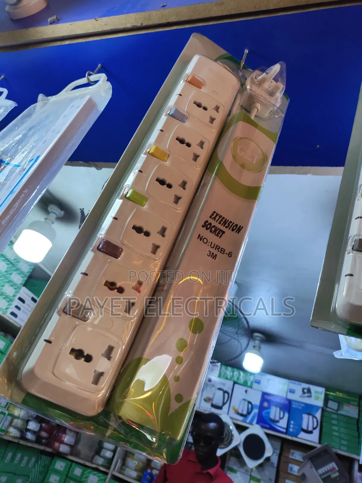 Tv /Fridge Power Extension Socket 6way