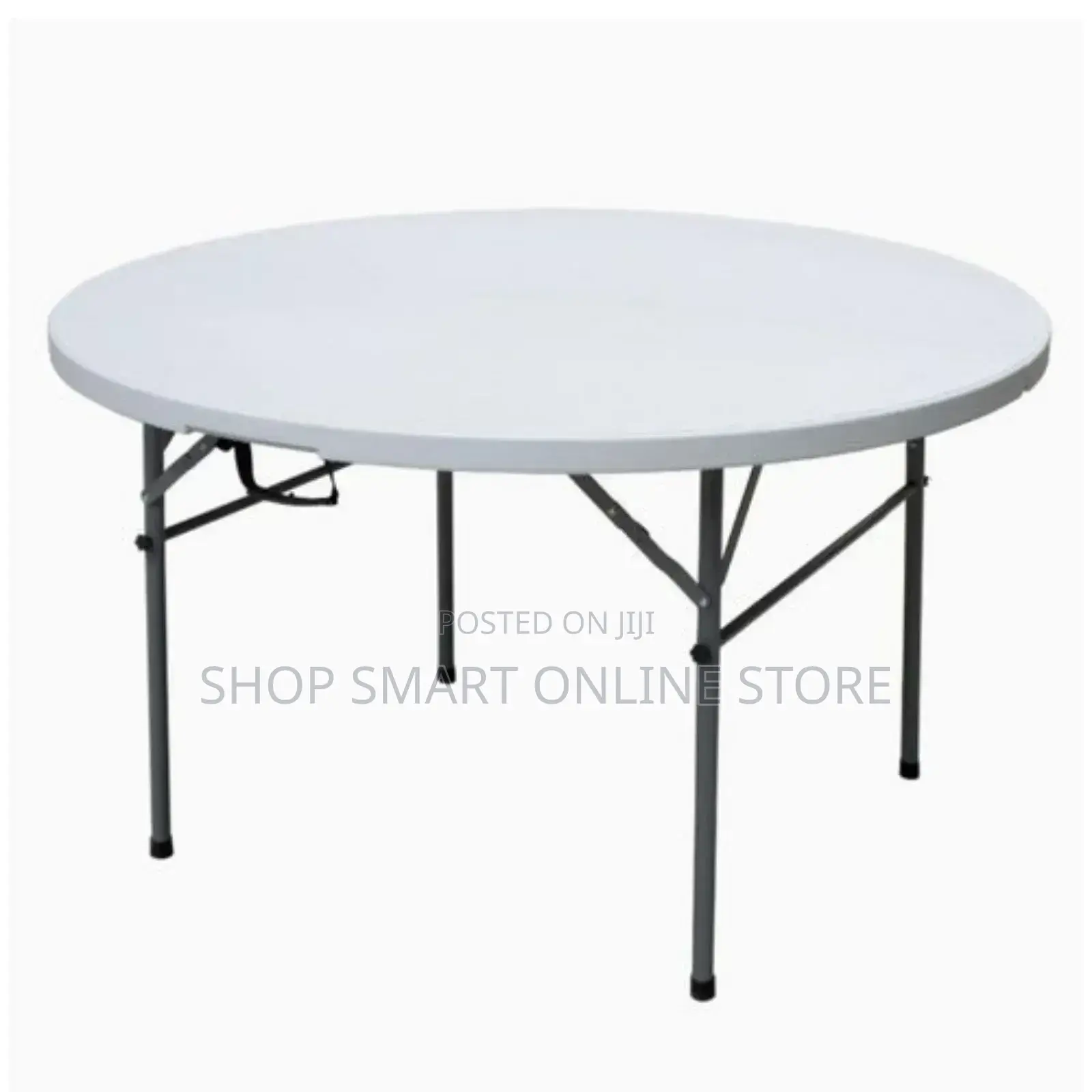 Foldable Plastic Round Table 150cm for Parties/Garden/Dining