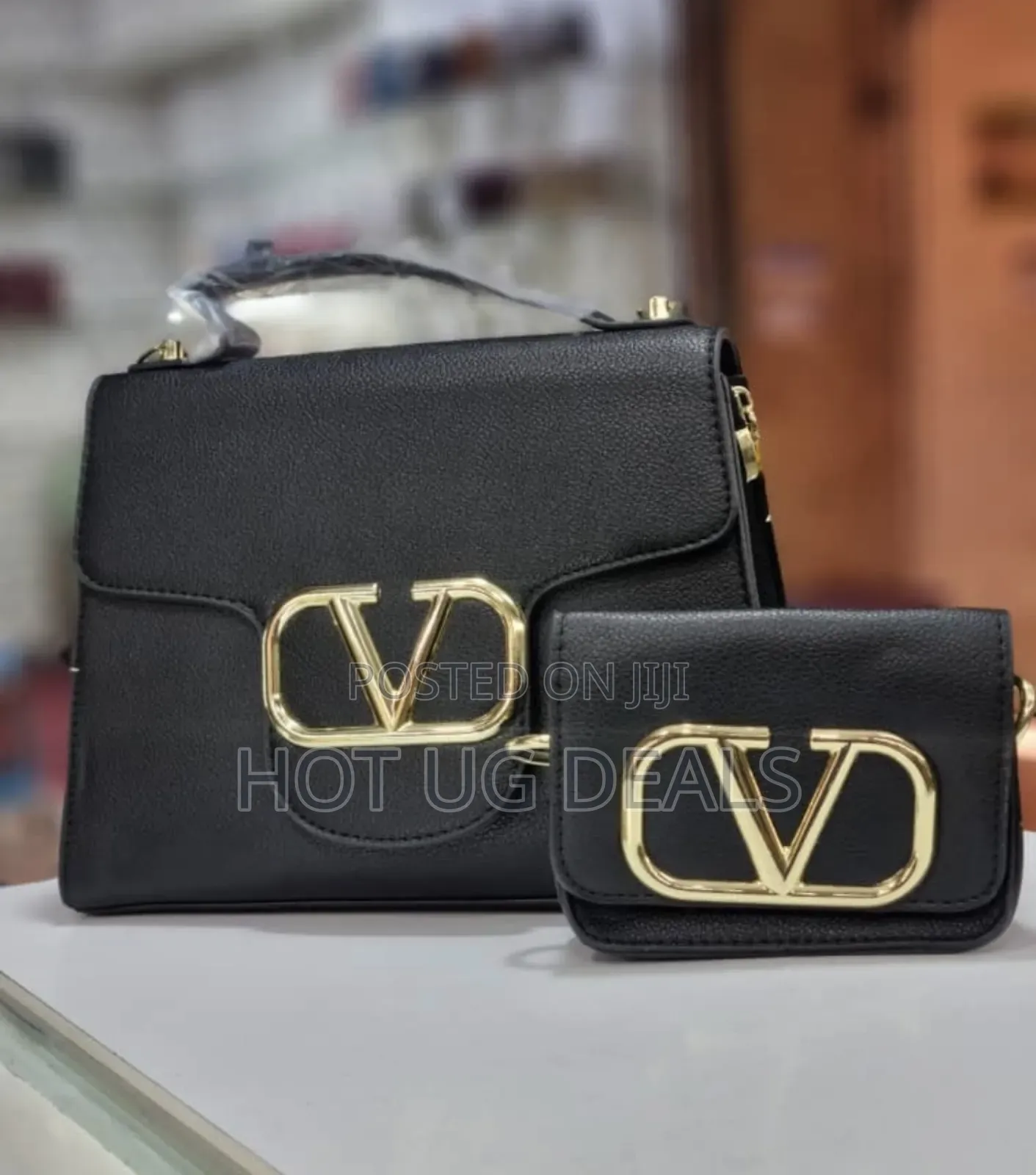 2pc Ladies Classic Handbag  - Multicolor