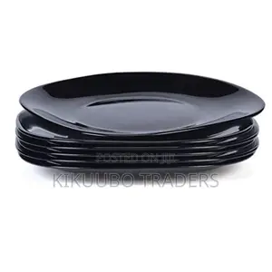 Luminarc 6 Pieces Black Square Plates