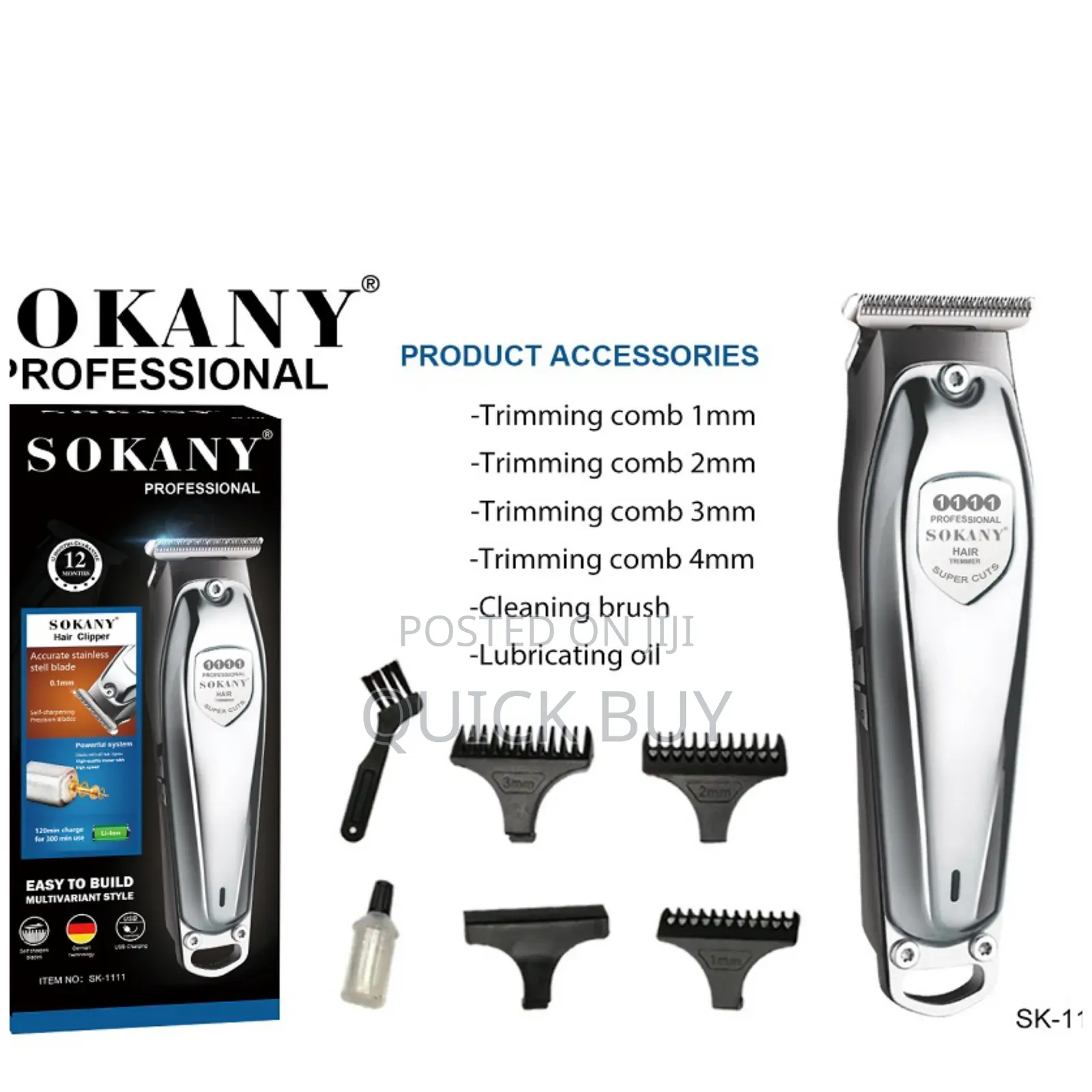 New Designed Sokany Hair Trimmer, Model Sk-9915
