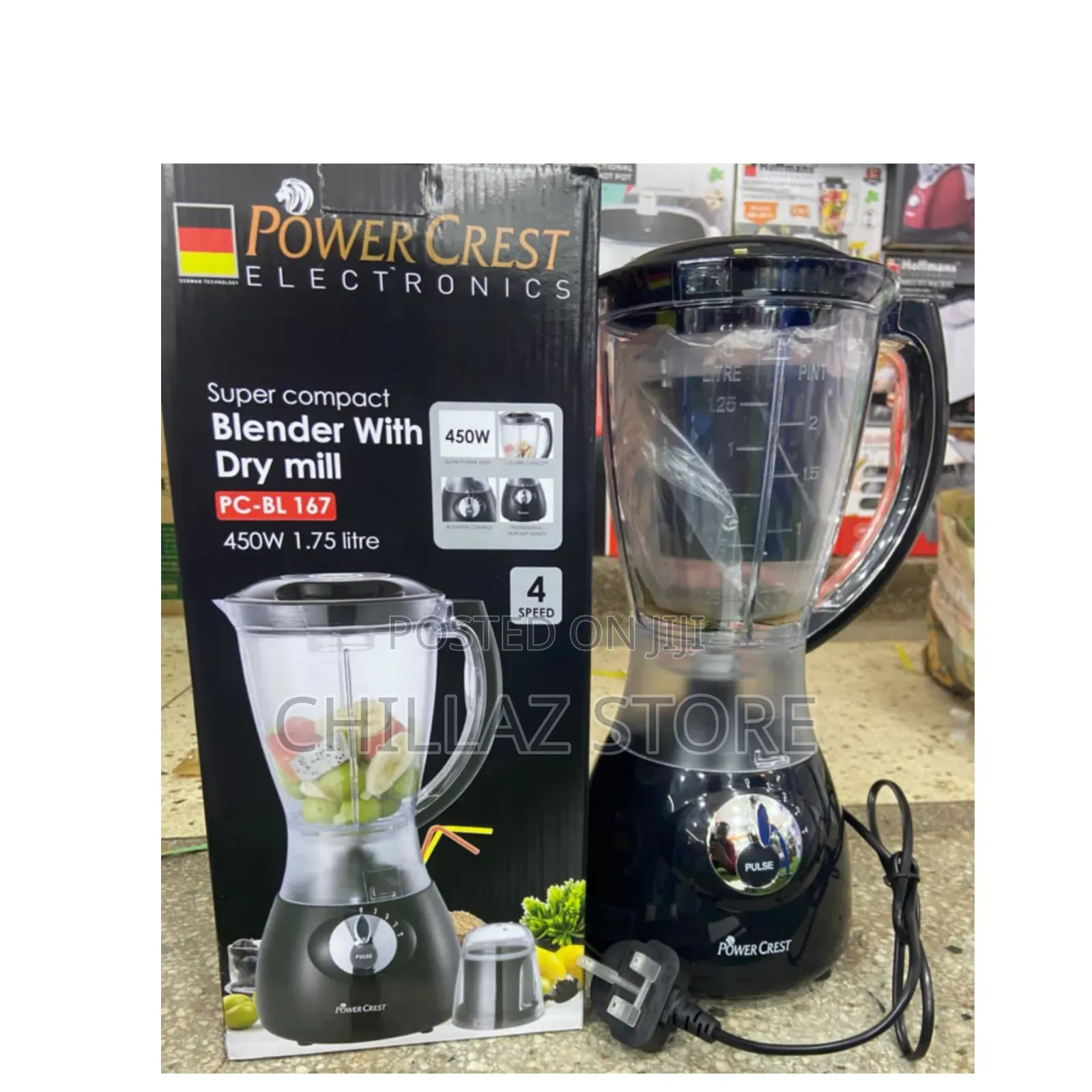 Super Crest Blender With Dry Mill.