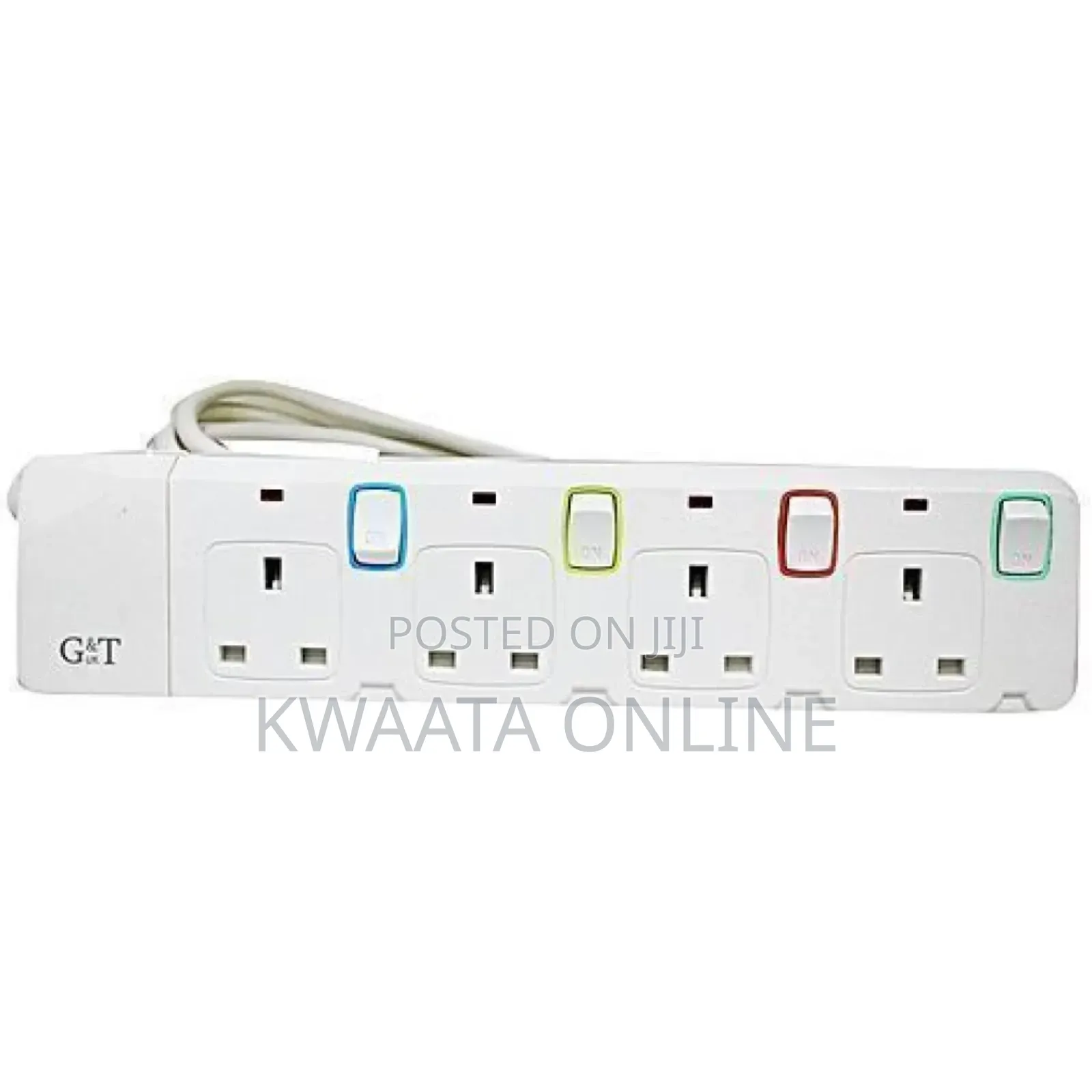 G T 3m Extension Cable- 4 Sockets