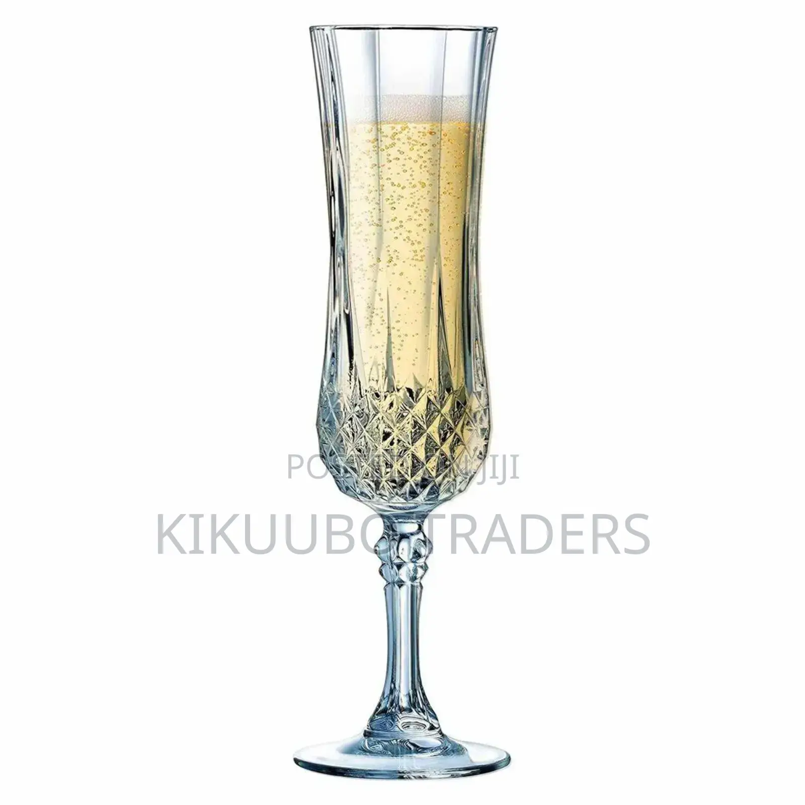 6pcs Diamond Champagne Flute Glasses