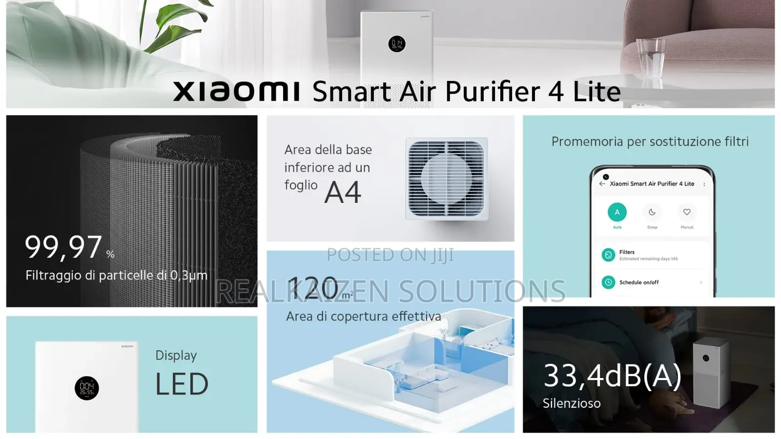 Xiaomi Smart Voice Control| Home Apple 4 Lite Air Purifier