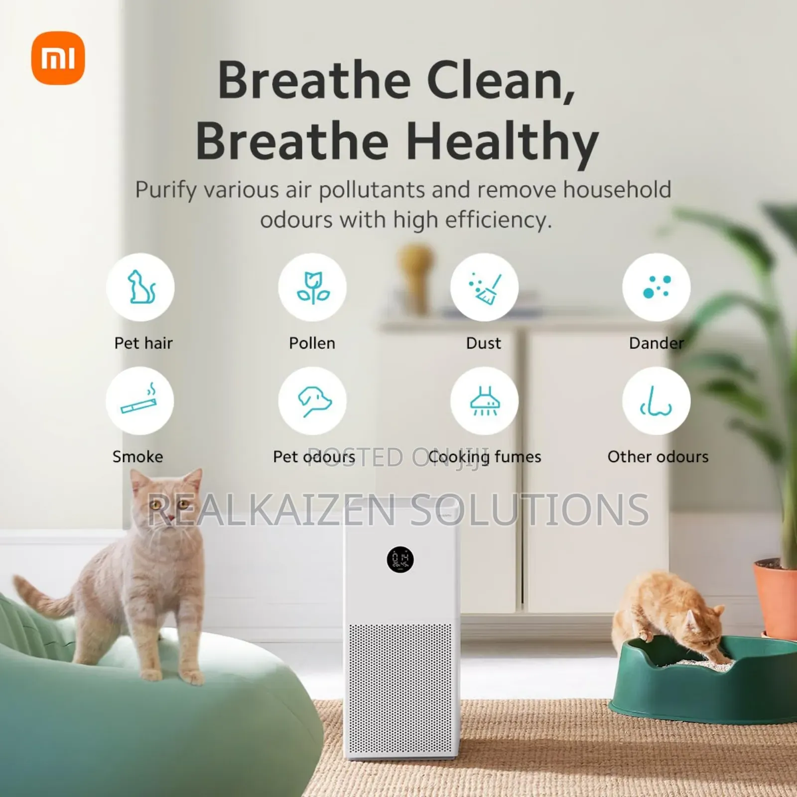 Xiaomi Smart Voice Control| Home Apple 4 Lite Air Purifier