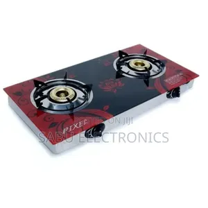 Gas Hot Plate 2 Burner Tempered Glass Automatic Ignition