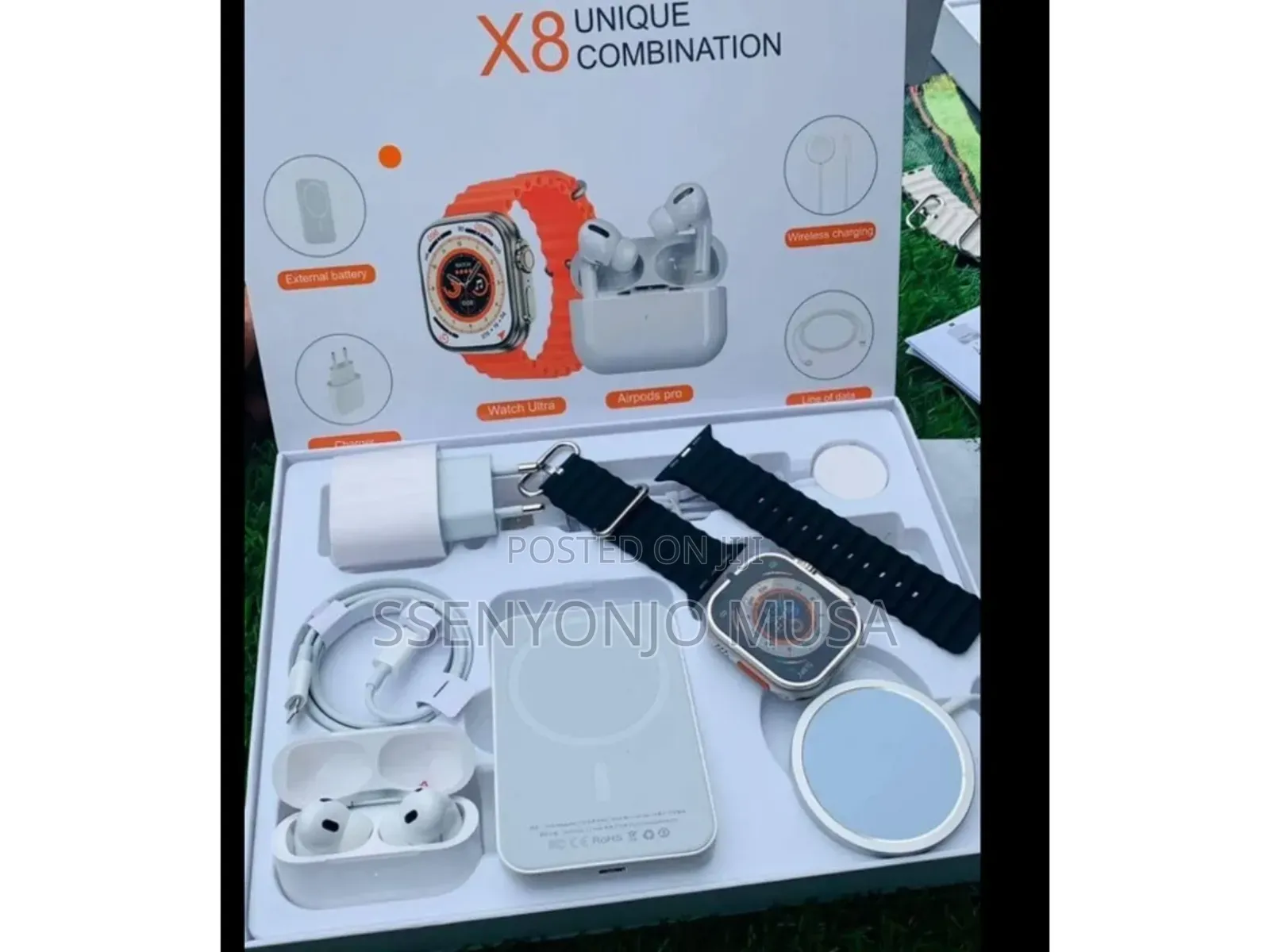 X8 8-in-1 Smartwatch Bundle - Ultimate Smartwatch Experience