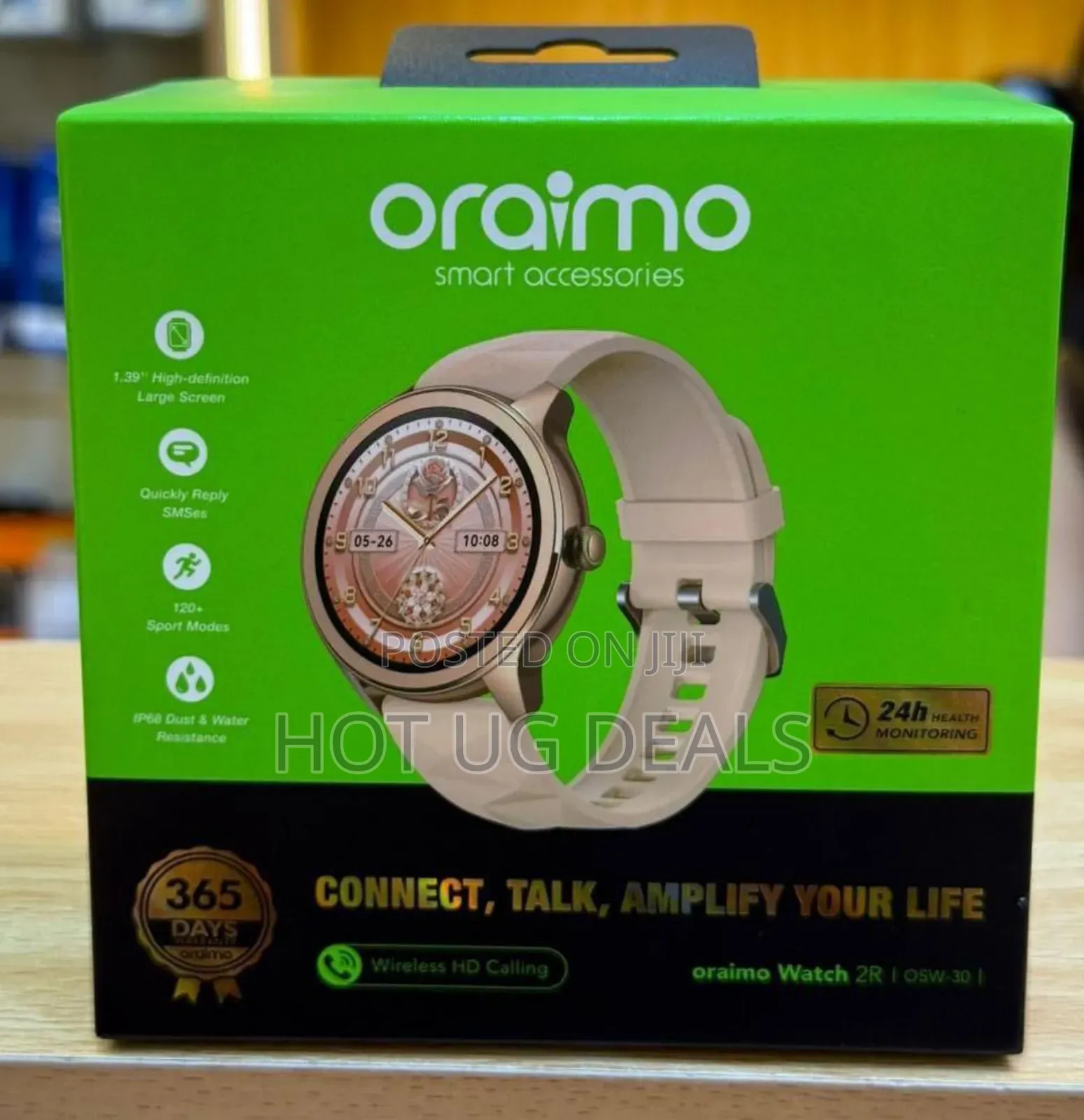 Oraimo Bluetooth Calling Smartwatch For Men & Women,1.39′′