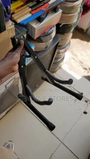 Metallic Guitar Stand Foe Acousitic, Solo and Bass Guitars.