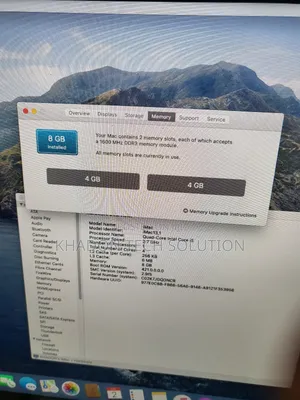 Desktop Computer Apple iMac 8GB Intel Core i5 HDD+SSD 500GB
