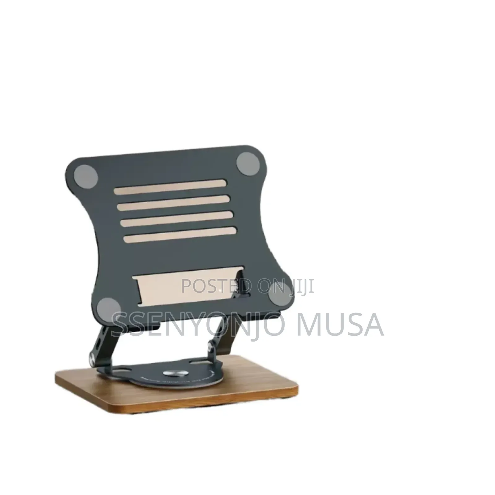 Adjustable Metal Laptop Stand With 360° Rotating Base