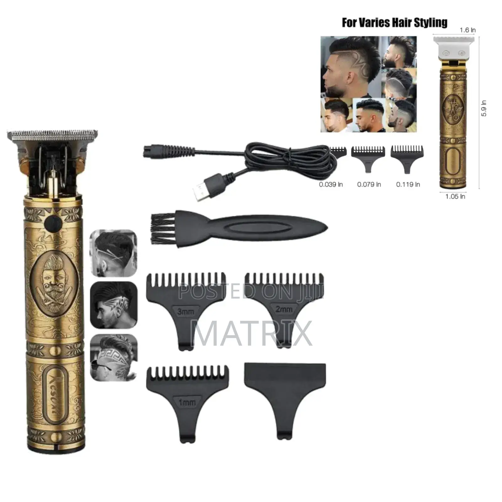 Professional Hair Clipper/Trimmer Grooming Rechargeable