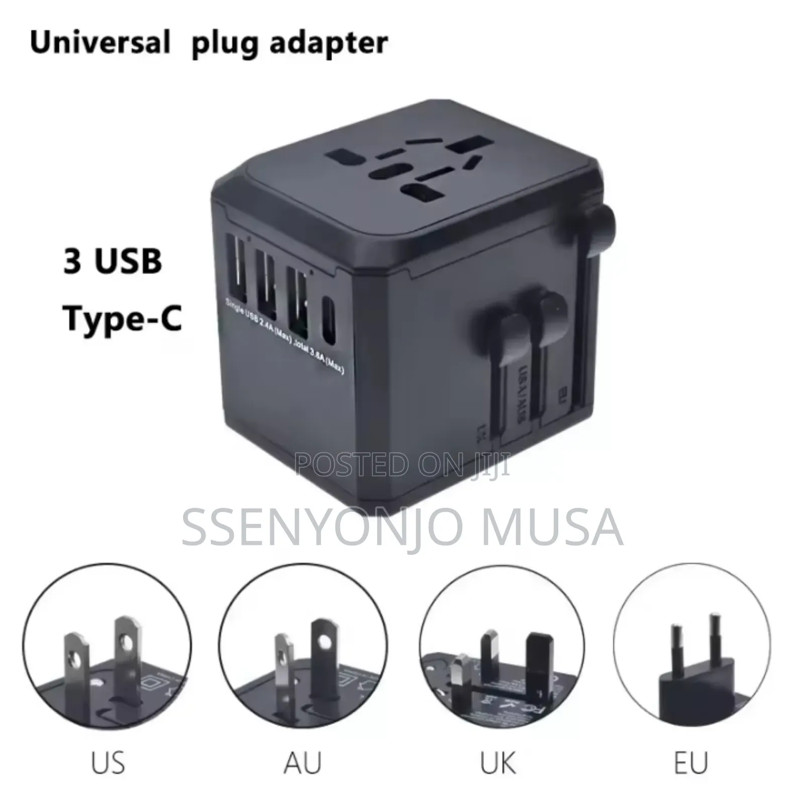 Yesido Adapter 4-Port Usb Type-C Universal Travel Adapter