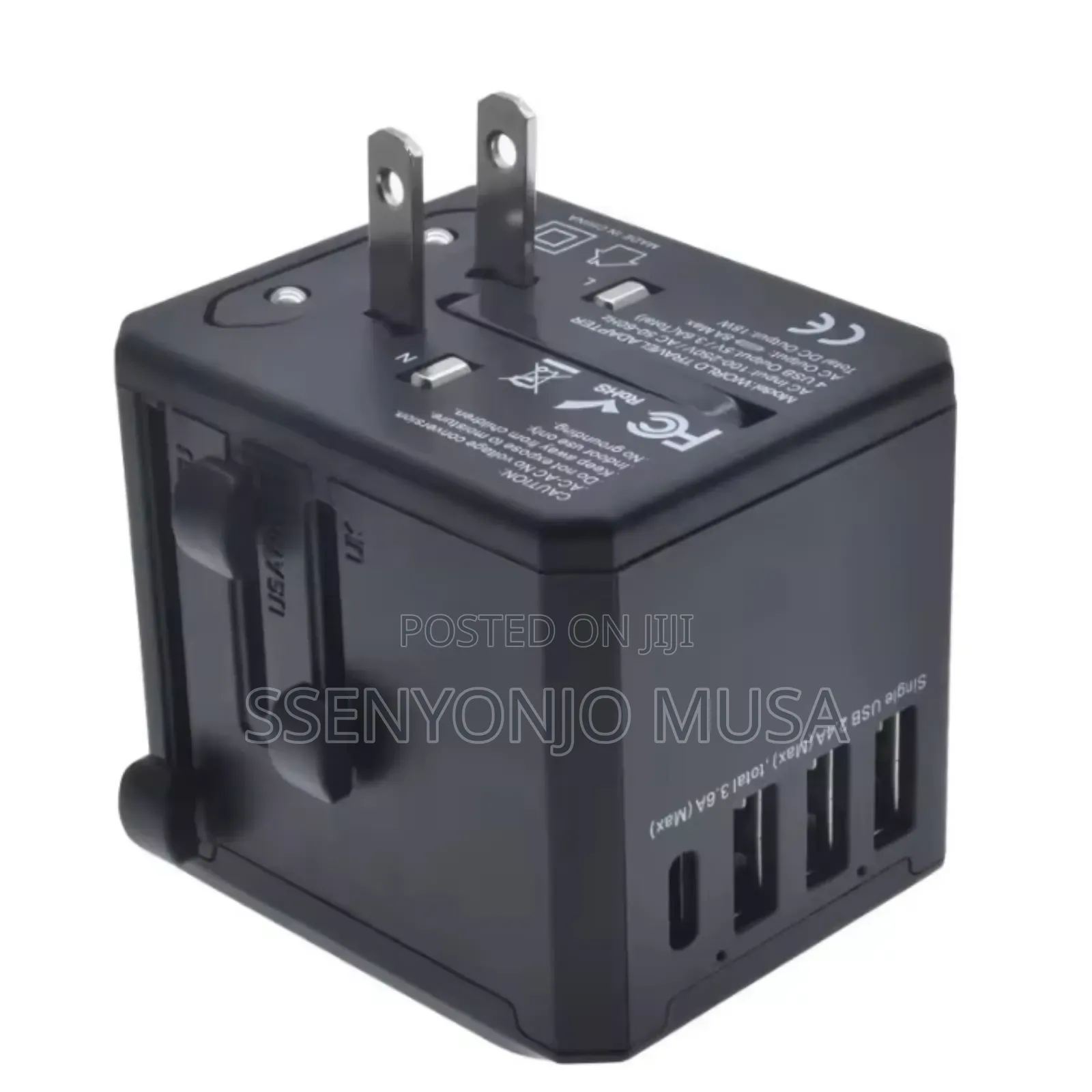 Yesido Adapter 4-Port Usb Type-C Universal Travel Adapter