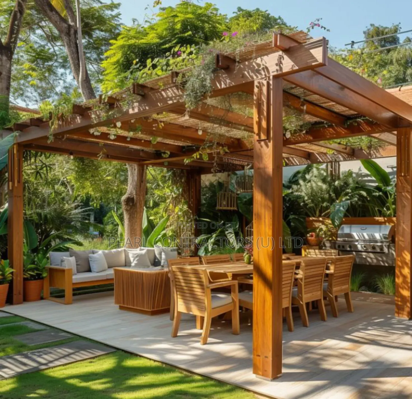 Elegant Pergola Gazebo Construction
