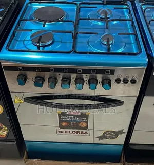 Florsa 60x60 Cm 3 Gas 1hotplate Cooker, Electric Oven, Timer