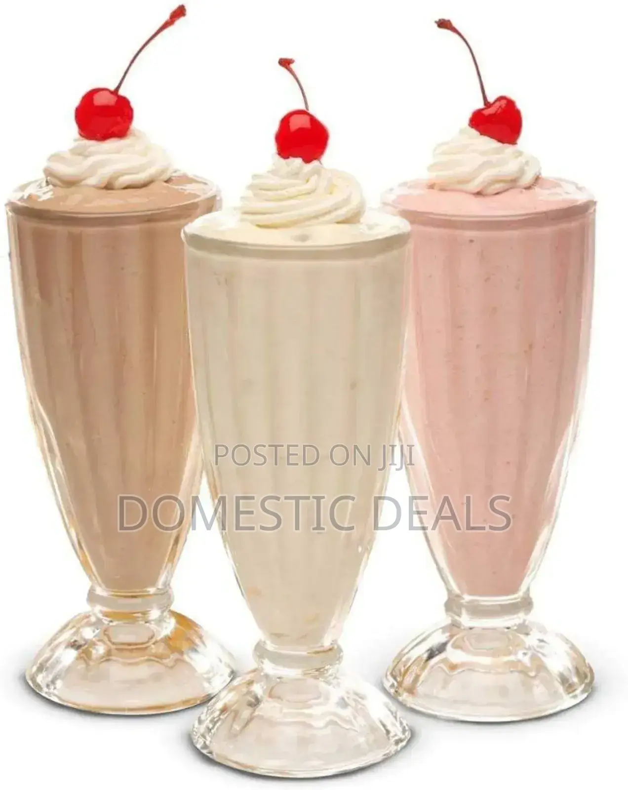 6pcs Milkshake Ice Cream Glasses