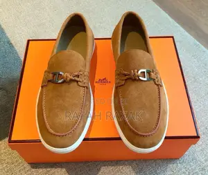 Original Men’S Brown Hermes Ignacio Suede Loafers