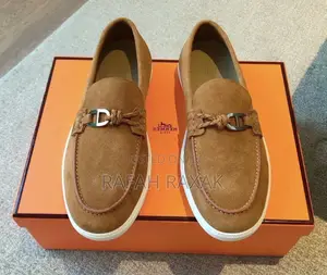Original Men’S Brown Hermes Ignacio Suede Loafers
